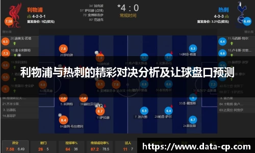 利物浦与热刺的精彩对决分析及让球盘口预测